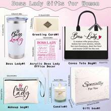 Boss Day Gifts For Women, Gifts For Women Manager Leader, Christmas Thank You Gifts For Female Boss, Birthday Gifts For Women, Appreciation Gifts Cool Gifts For Her Mug Canvas Tote Bag