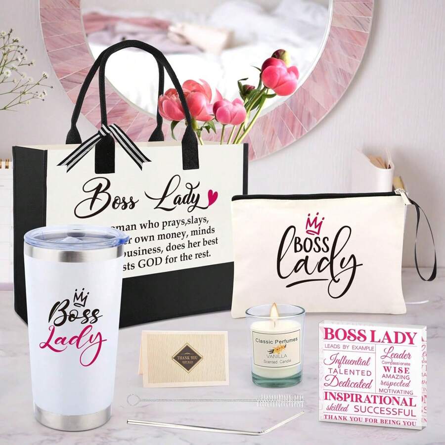 Boss Day Gifts For Women, Gifts For Women Manager Leader, Christmas Thank You Gifts For Female Boss, Birthday Gifts For Women, Appreciation Gifts Cool Gifts For Her Mug Canvas Tote Bag