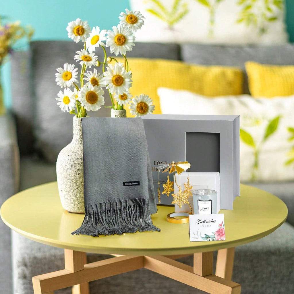 Christmas Gifts For Women, Winter Gloves With Air Humidifier And Scented Candles, Warm Knitted Gloves For Touch Screen, Gifts For Women, Best