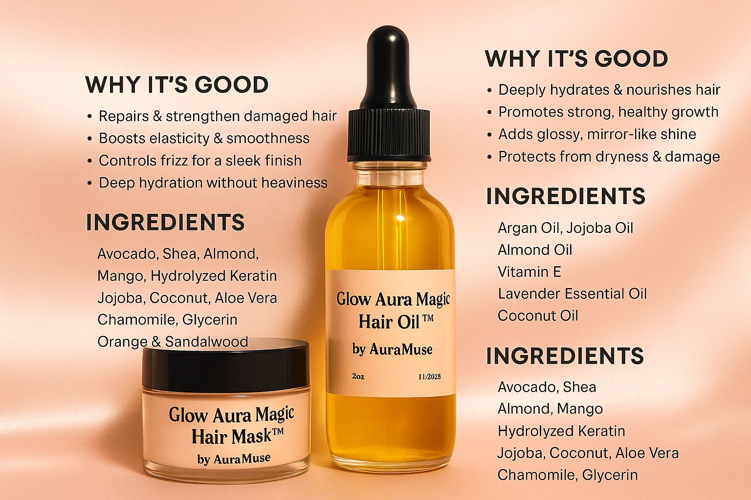 Glow Aura Magic Hair Set